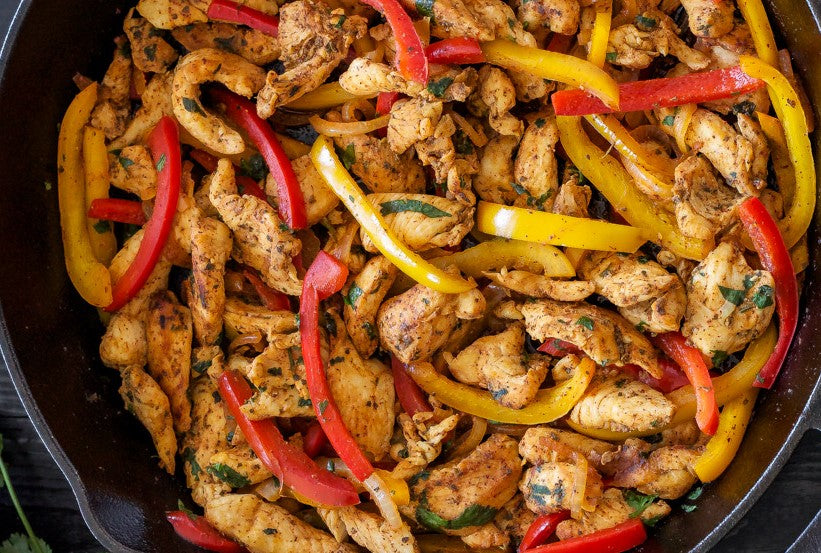 Chicken Fajitas W/ Cauliflower Rice