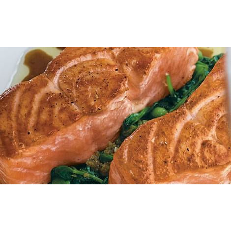 Roasted Salmon W/ Ginger-Soy Vinaigrette