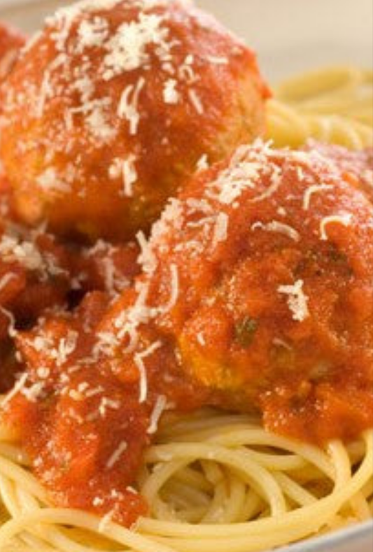 Spaghetti and meatballs