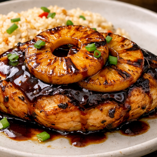  BBQ Pineapple Chicken — barbecue chicken with pineapple

