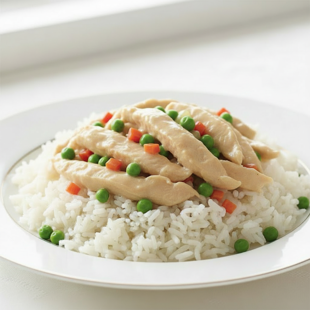 Chicken à la King with carrots