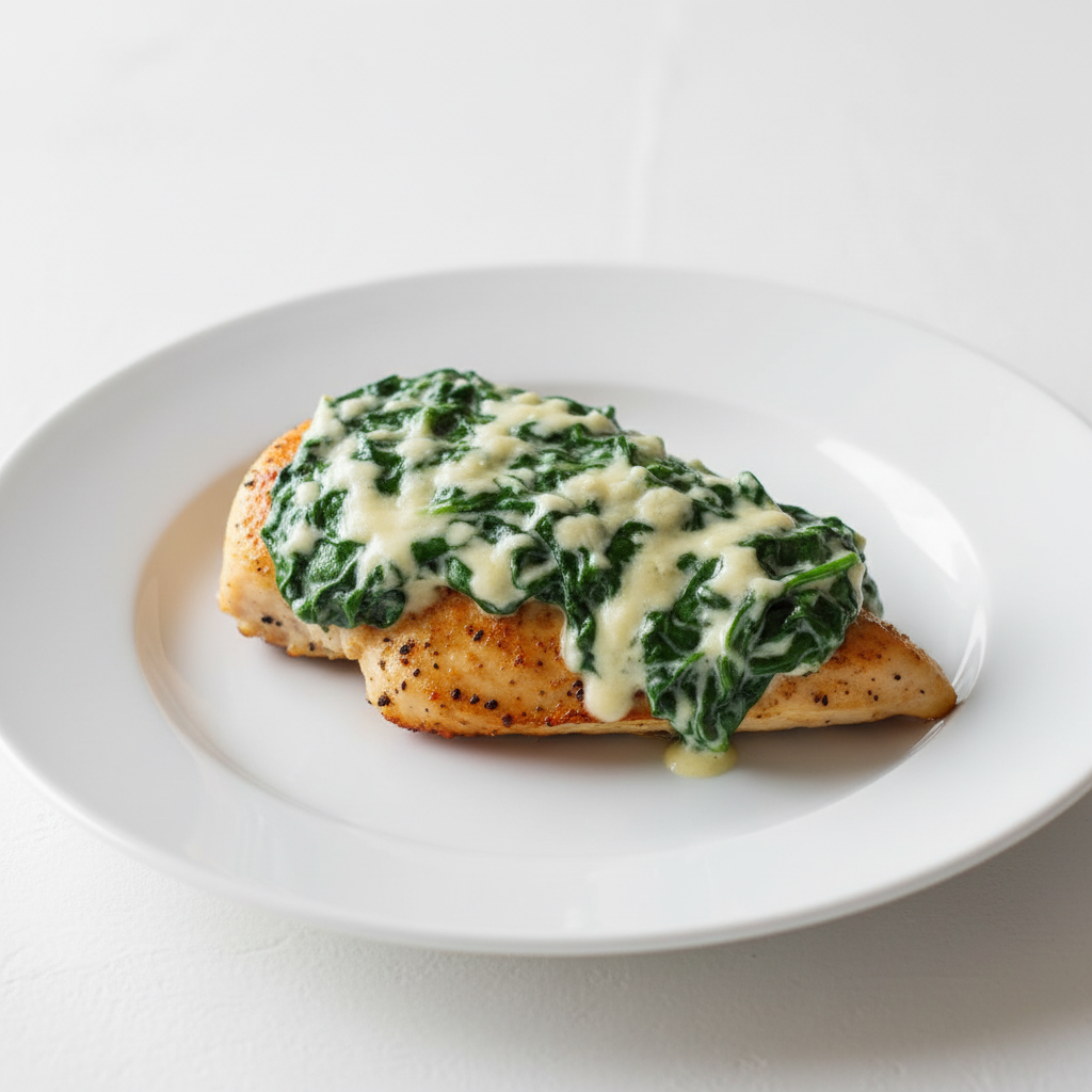 Chicken with Creamed Spinach