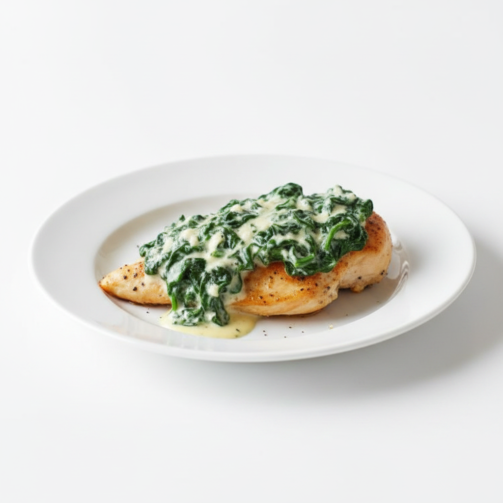 Chicken with Creamed Spinach