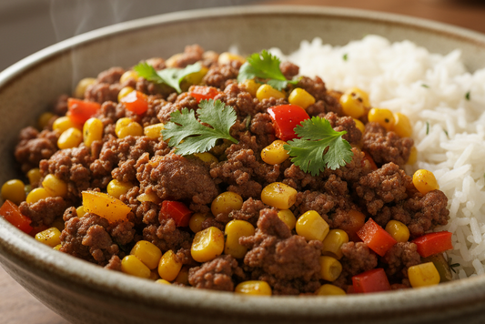 Summer Street Taco Beef Bowl — taco-inspired summer beef bowl

