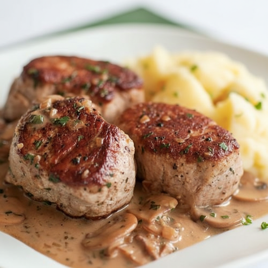 Pork Medallions in Marsala Sauce