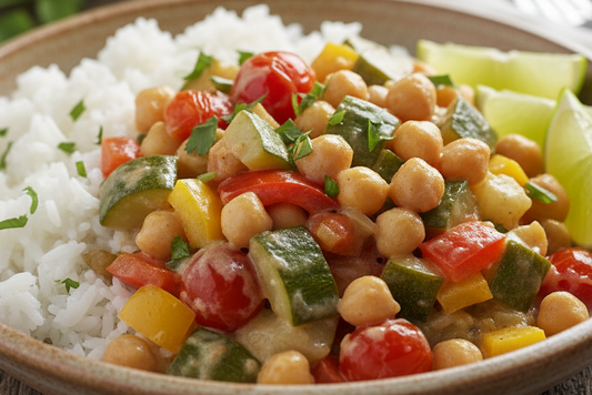  Coconut-Lime Vegetable Curry — chef-prepared summer curry with coconut and lime

