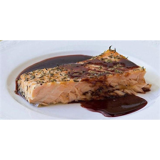 Oven Roasted Salmon with Pomegranate Ginger Sauce
