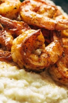 Cajun Shrimp and Cauliflower Mash