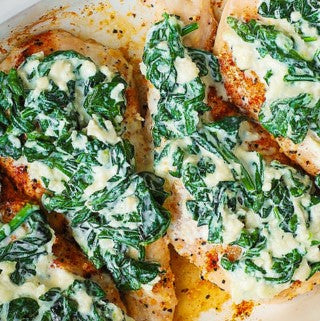Chicken W/ Creamed Spinach-Low Carb