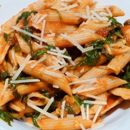 Penne W/ Spinach & Tomatoes