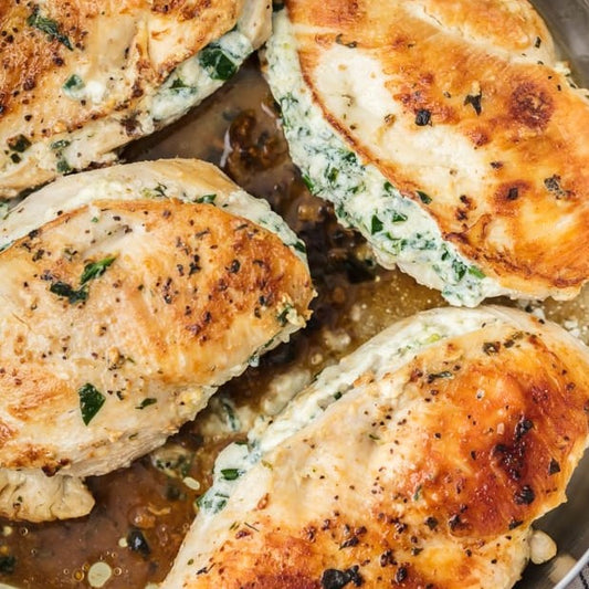 Mozzarella Spinach Stuffed Chicken